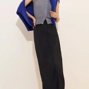 Maeve By Anthropologie The Colette Maxi Skirt Women's Size M Black Stretch